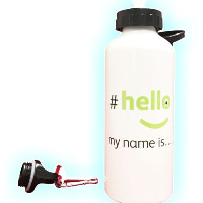 Water bottle hello my name is